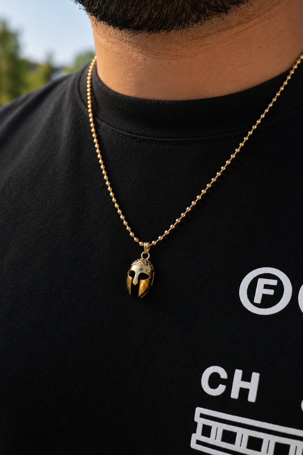 Combo Cadena Miltar Hombre y Dije Gladiador