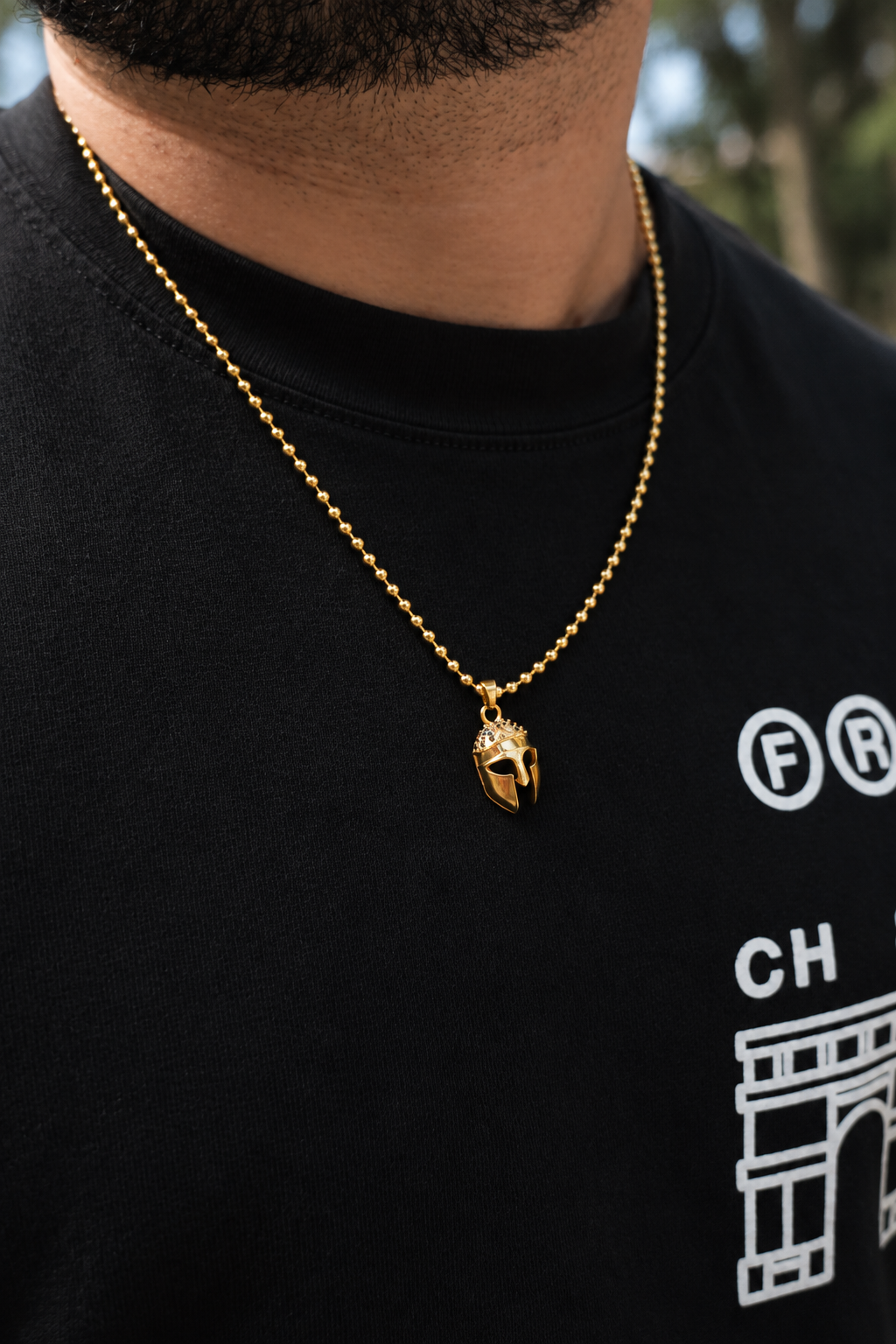 Combo Cadena Miltar Hombre y Dije Gladiador